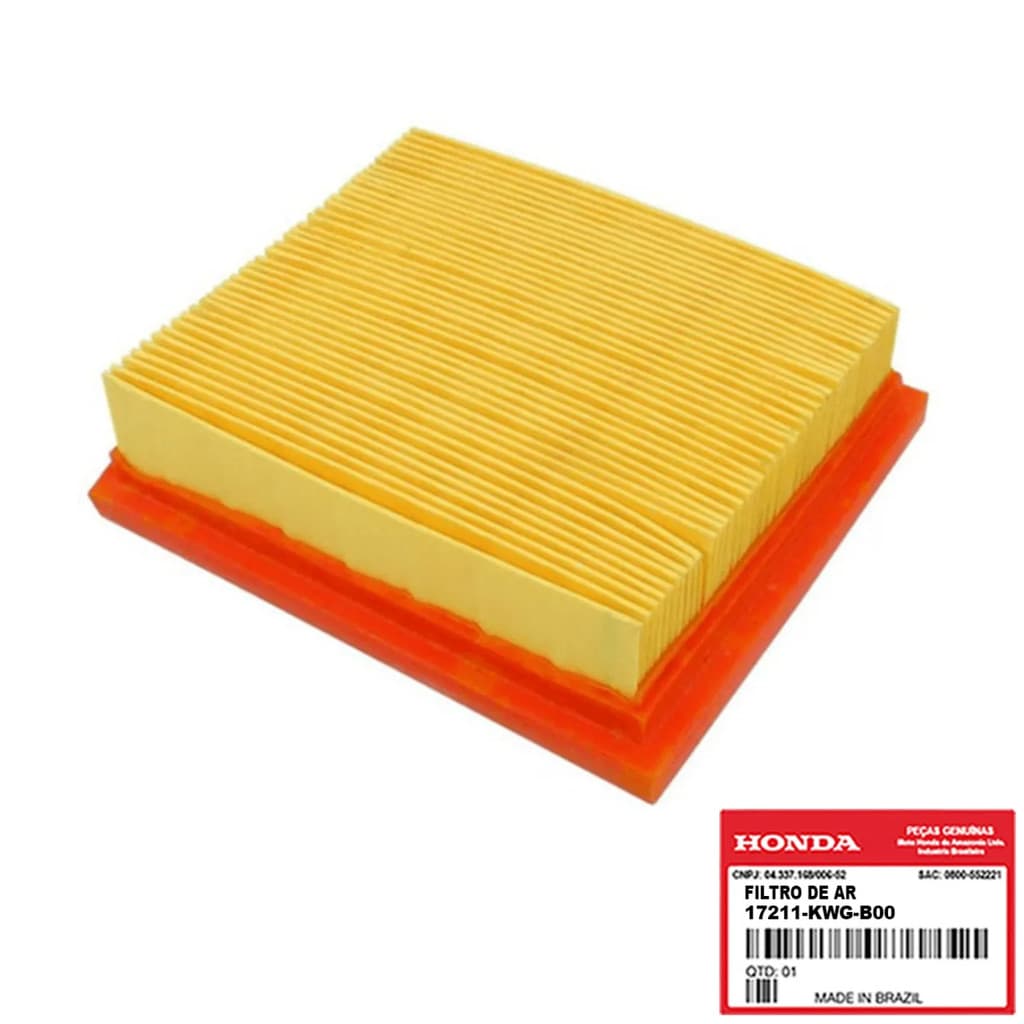 Filtro de Ar CG/Bros/Pop/XRE 190 Original Honda 17211KWGB00