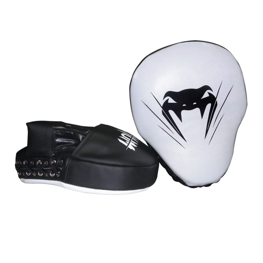 Manopla de Foco Venum Performance - Branco e Preto