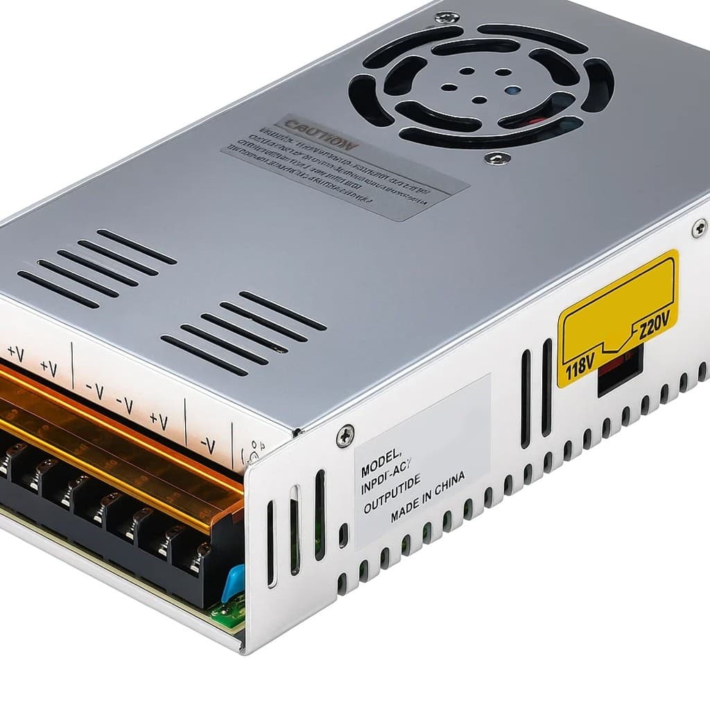 Fonte De Alimentação 12V 50 Amperes 600W Real Com Ventoinha Bivolt Manual 110/220V Som Automotivo Cftv Led Radio Cb