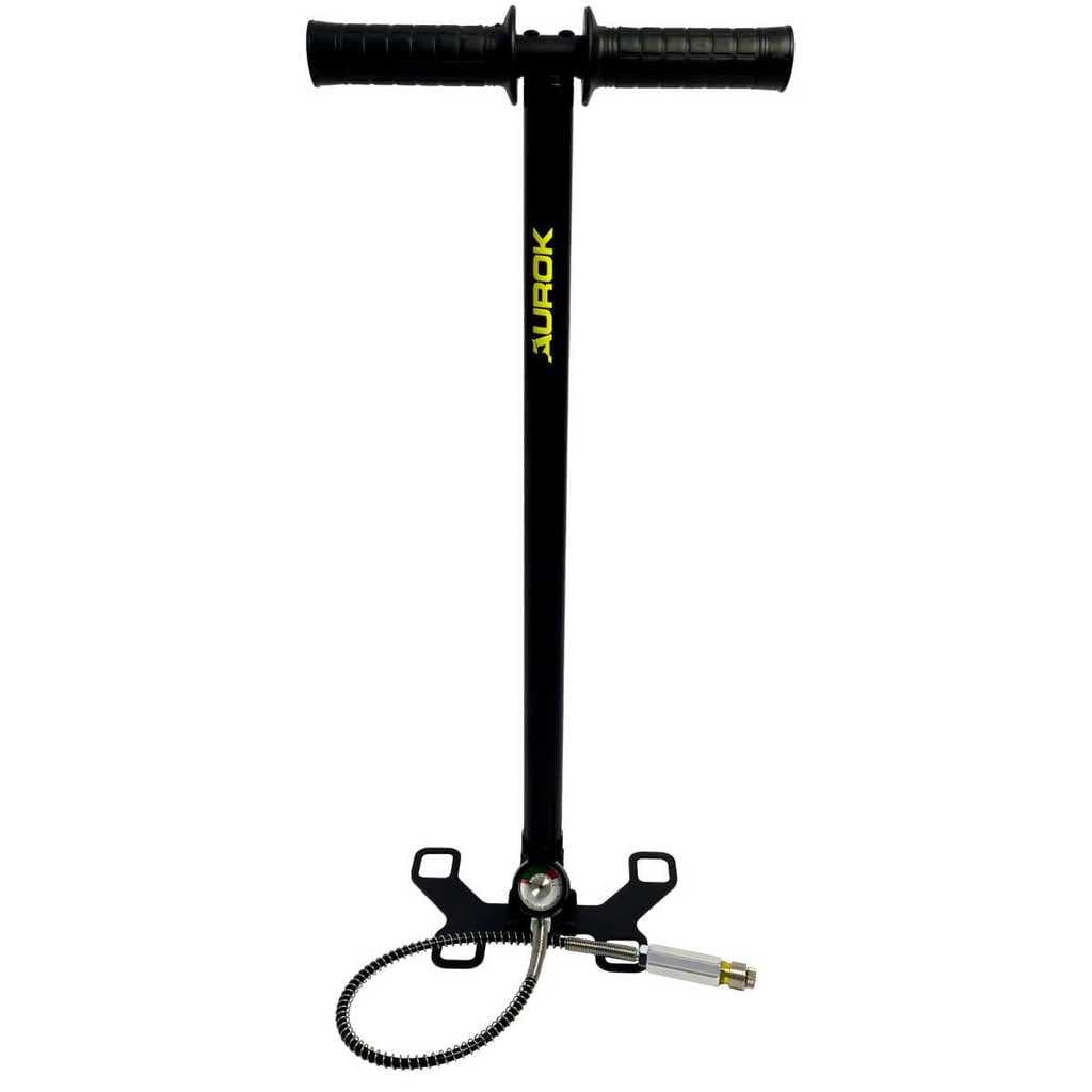 Bomba Pneumática Manual PCP Aurok - 300 BAR - Pé Retrátil
