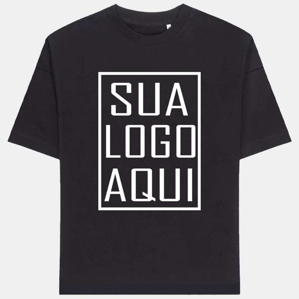 Camiseta Oversized Ou Básica Personalizada 100% Algodão Malha Premium Conforto E Qualidade PP ao G1