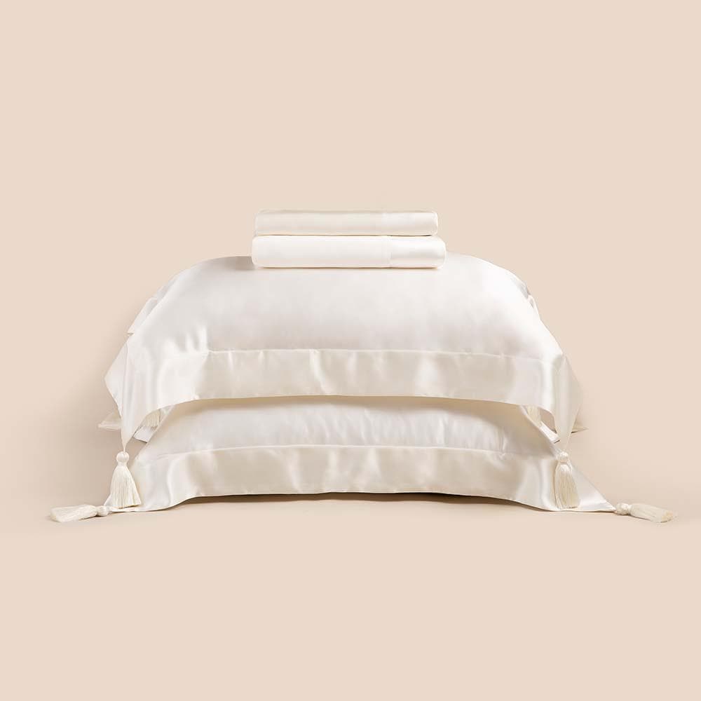 Jogo de Cama King Altenburg Haus Seda Mulberry Bege