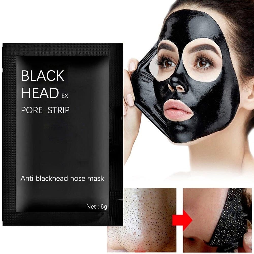 Máscara Preta Removedora de Cravos Black Head Ex – Kit Peel Off Limpeza Profunda da Pele