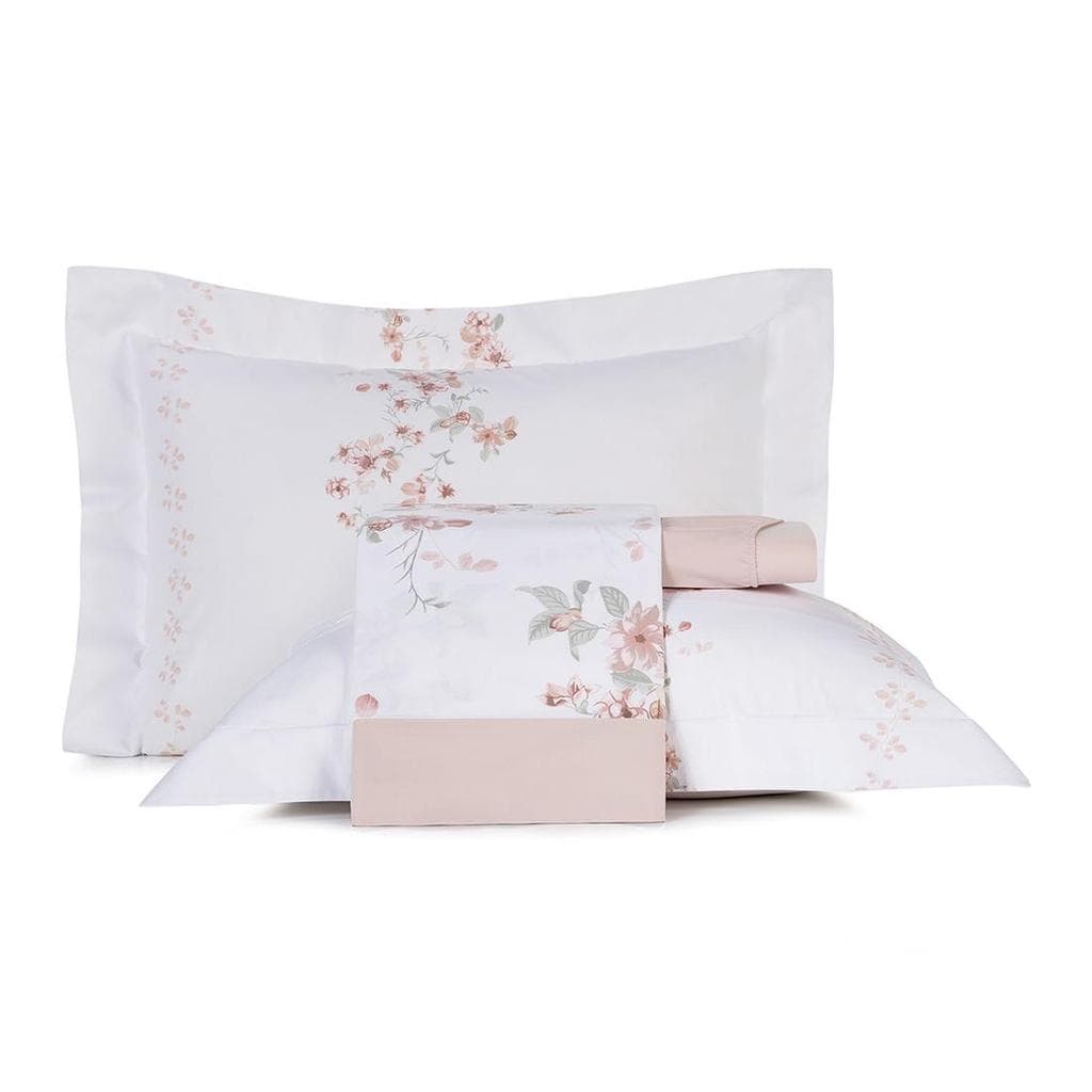 Jogo de Cama King 4 Peças Altenburg Algodão Lux 200 Fios Liliflora