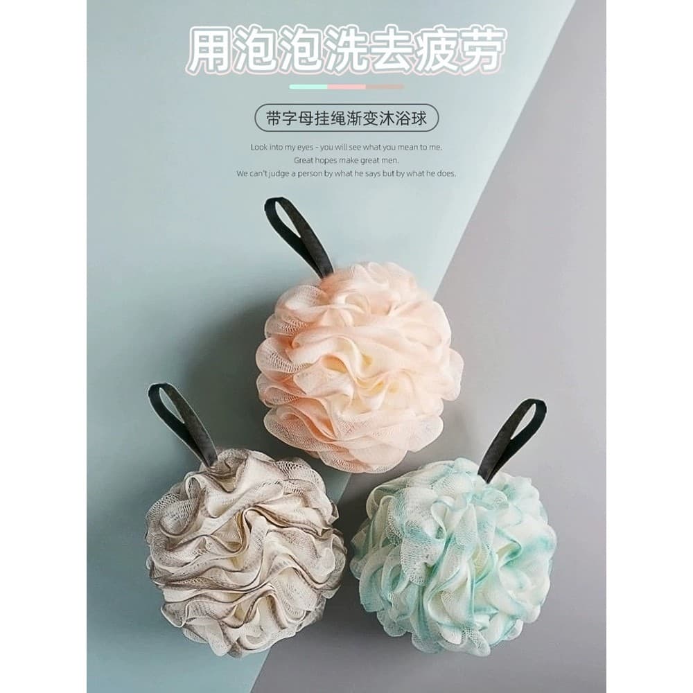 Tamanho grande banho bola de banho bola de banho flor bonito esfregando banho esfregando volta espuma produtos de higien