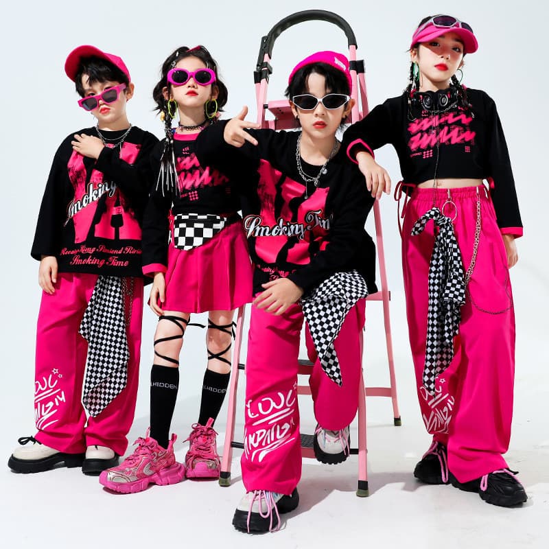 Traje infantil hiphop hip-hop desempenho meninos hip-hop passarela na moda wear meninas Jazz dança desempenho traje [202