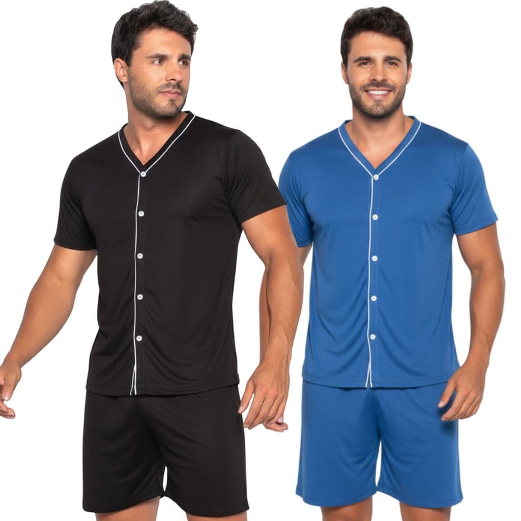 Pijama Americano Masculino / Pijama de Botão