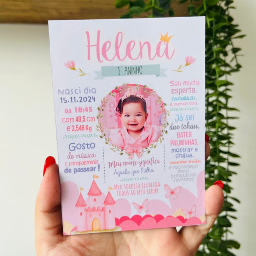 Ímã de Geladeira Chalkboard Personalizado | Lembrancinha | Arte Exclusiva | Princesa Realeza