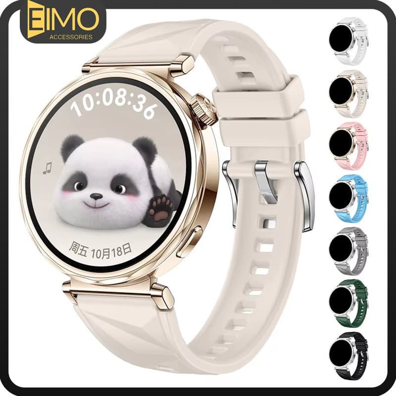 Pulseira Strap De Esporte Silicone 18mm Para Huawei Watch GT 6 5 4 41mm Pro 42mm/Garmin/Fossil GEN6 42mm/Huawei Honor S1