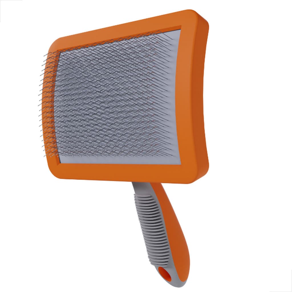 Rasqueadeira Curva Grande Sem Bolinhas Laranja Lança Bicho