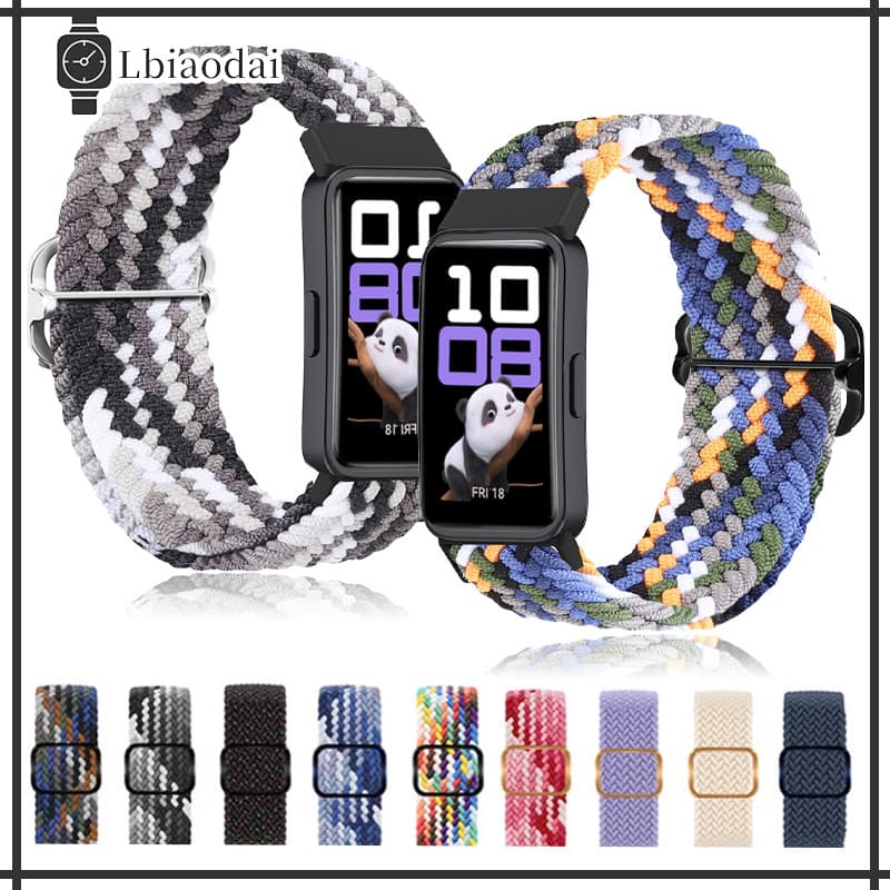 Pulseira De Elástico Nailon Braided Para Relógio Smartwatch Huawei Band 10 / 9 / 8 Para Huawei Band 10 9 8 NFC