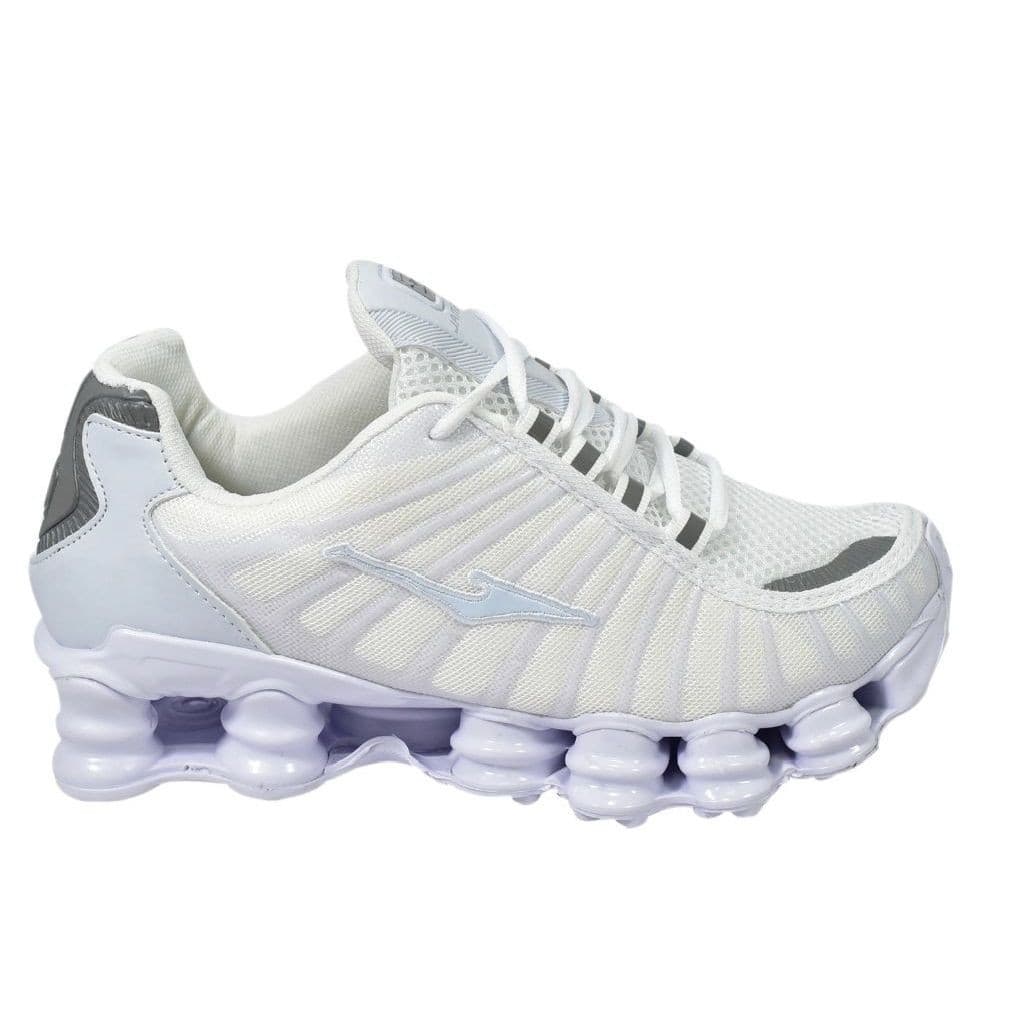 Tênis refletivo branco com amortecedores Masculino & feminino - ENVIO IMEDIATO !