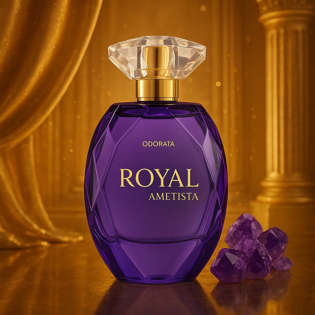 Perfume Feminino Royal Ametista Odorata Deo Parfum 60ml Fixação Poderosa