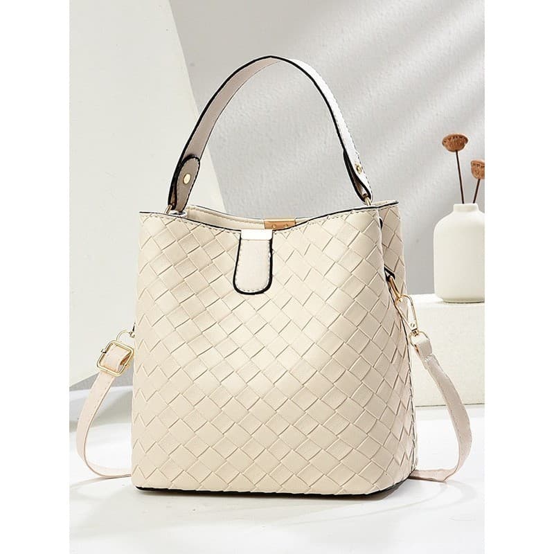 Bolsa balde de transporte de mão Casual com textura 2025 Popular deste ano, couro macio de grande capacidade, bolsa femi