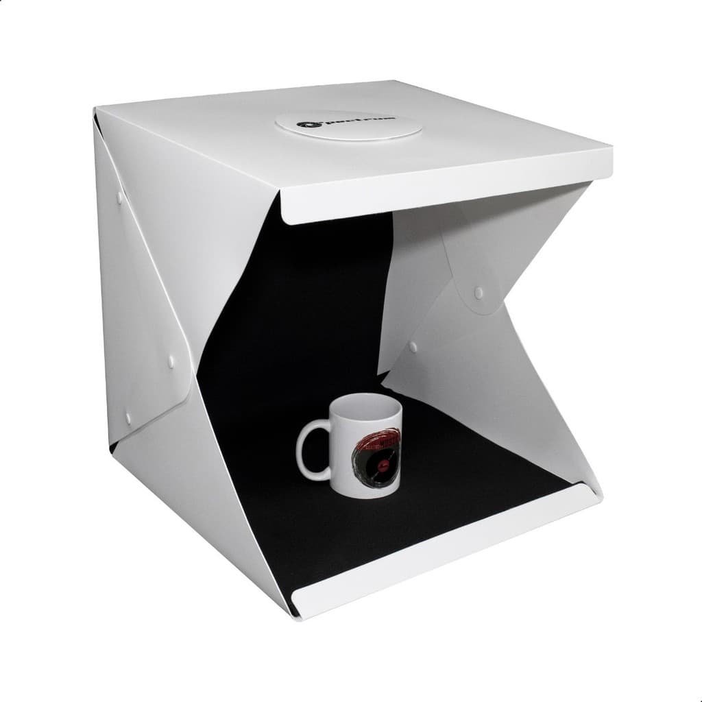 Mini Estúdio Fotográfico 40cm 120 leds 6 Fundos Portátil
