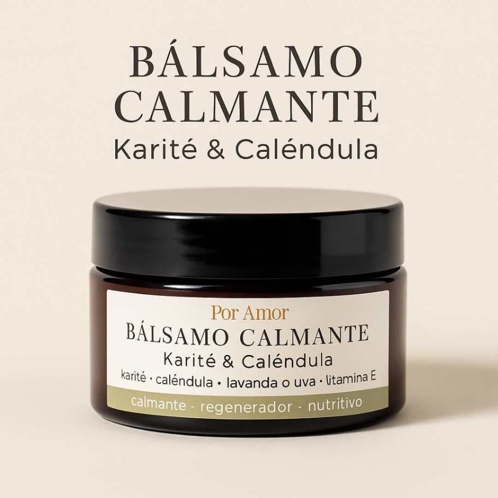 Bálsamo Calmante 30g – Karité & Calêndula, Natural, Vegano, Para Peles Secas, Sensíveis, Irritadas e Delicadas