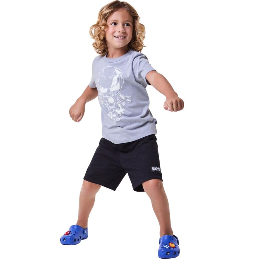 Conj. Camiseta e Bermuda Homem de Ferro - Bimbi
