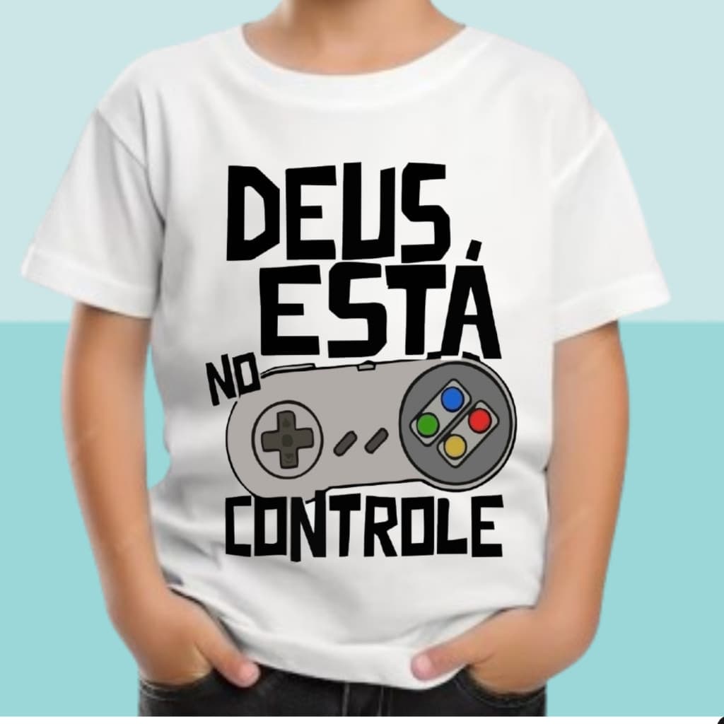 Camiseta Infantil menino e menina  Blusa Estampa Cristã personalizadas