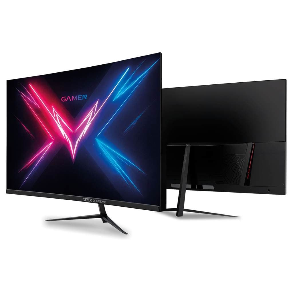 Monitor Gamer Led Brx 24" Curvo 100hz Tela Va R1800 Frameless Fhd