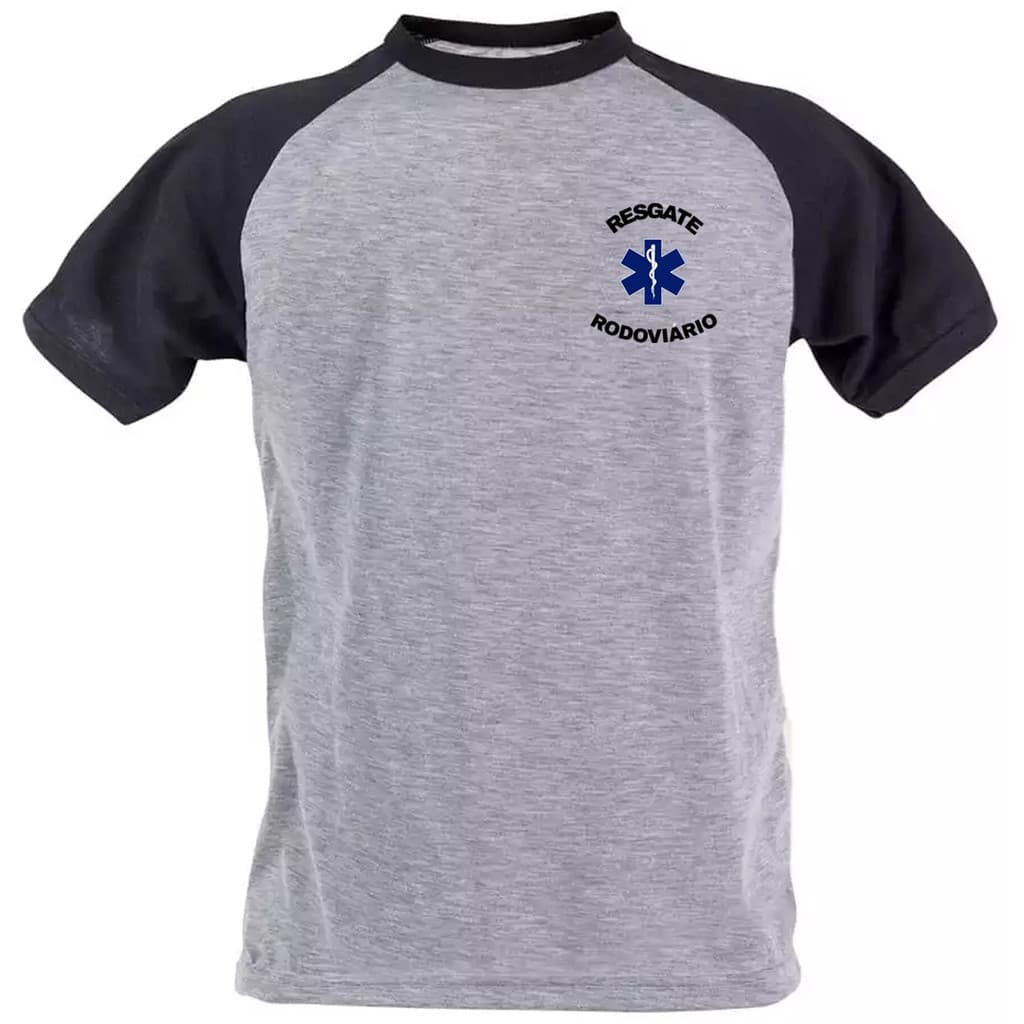 Camiseta resgate rodoviário uniforme personalizado