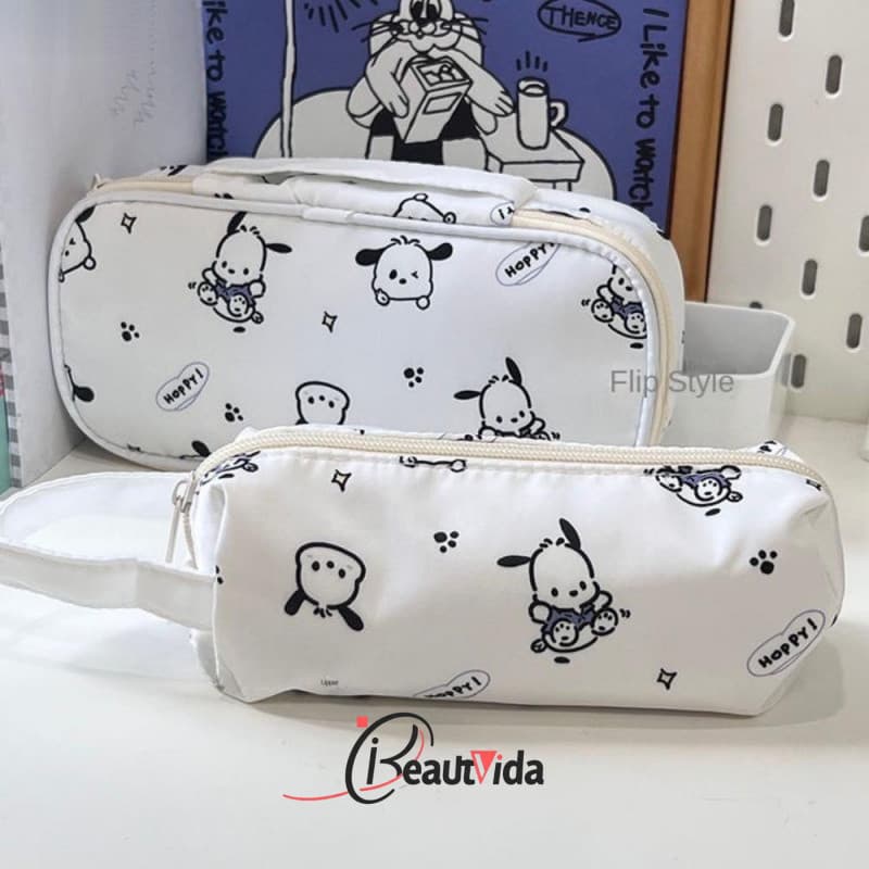 Lápis BLING , Caixa De Grande Capacidade , Bolsa Escolar Kawaii Pochacco Para Sacos De Papelaria Meninas