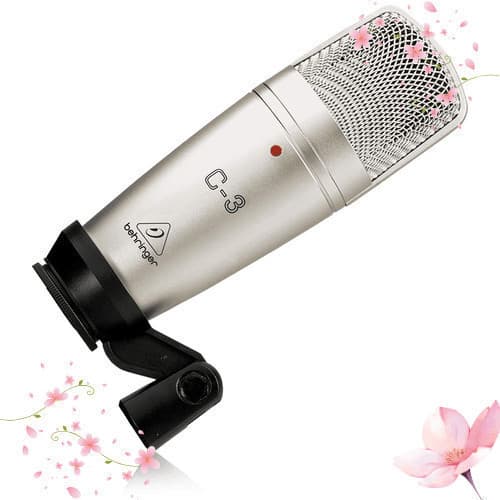 [Diretamente do Japão]Microfone condensador Behringer para vocais e instrumentos, com chave de polaridade C-3quantidade