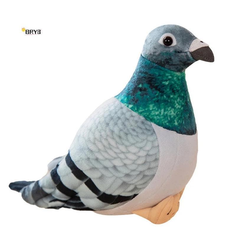 Pássaro Brinquedo De Pelúcia Simulação Pombo Bonito Animal Boneca Fotografia Adereços Decoração Para Casa Presente