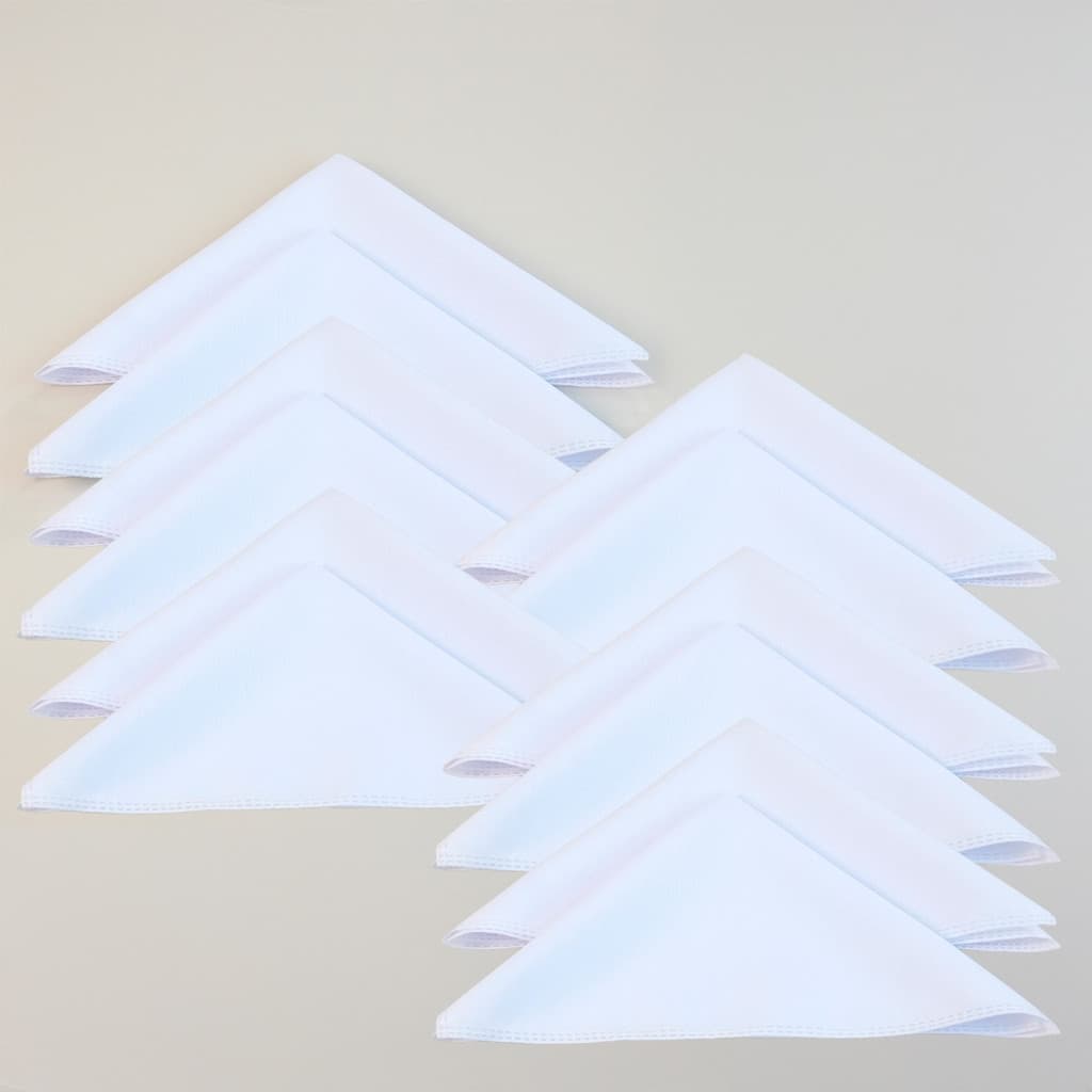 Kit 12 Guardanapos Basic 35x35cm Oxford Decorativo Jantar Mesa Posta
