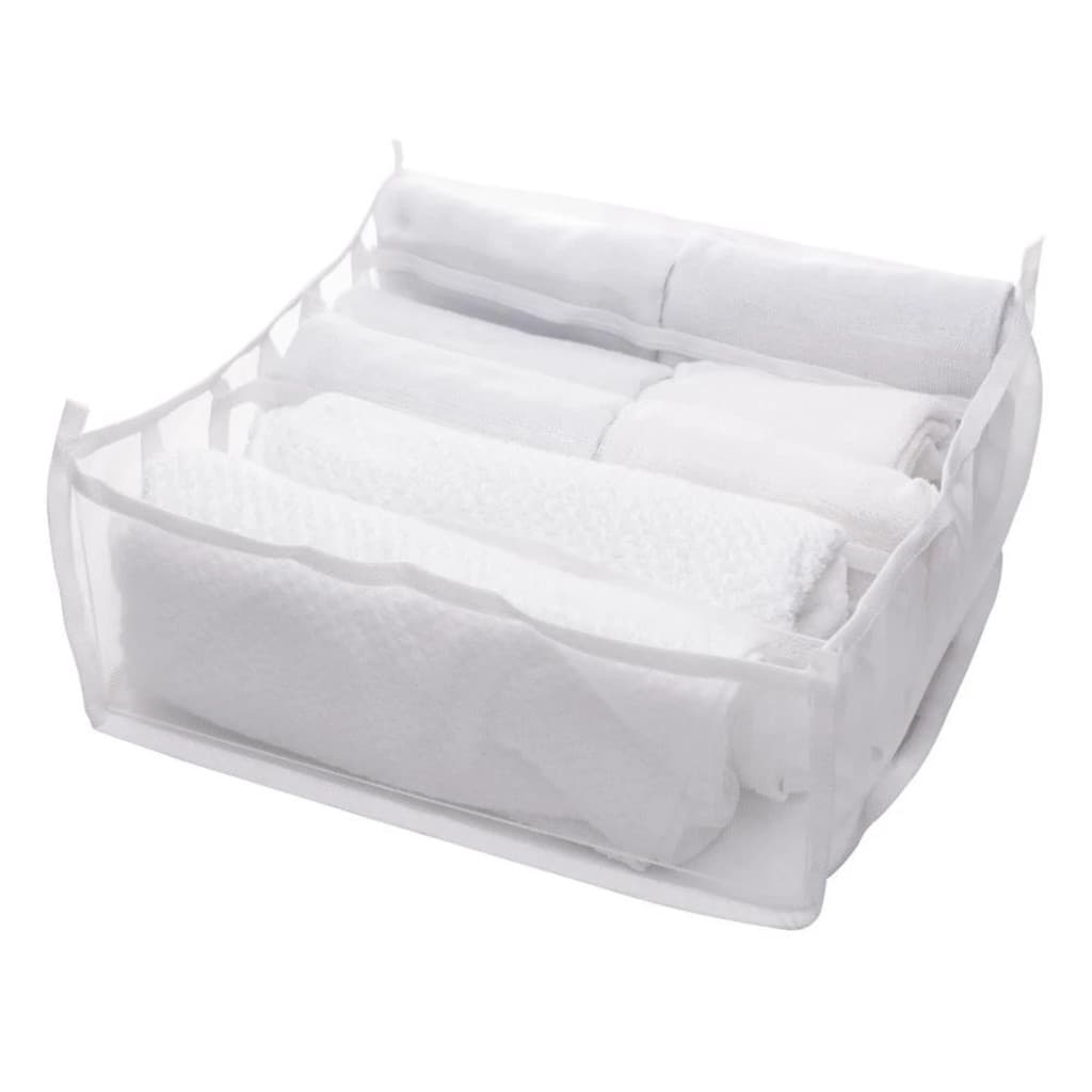 Kit 3 Colmeias Organizadoras com 6 Divisórias Branca Nylon