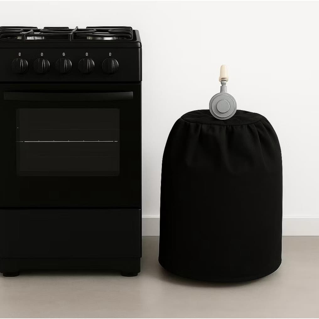 Capa de Botijão de Gás Oxford 13kg Proteção Cozinha PRETO/CINZA/MARINHO/VERMELHO/MARROM