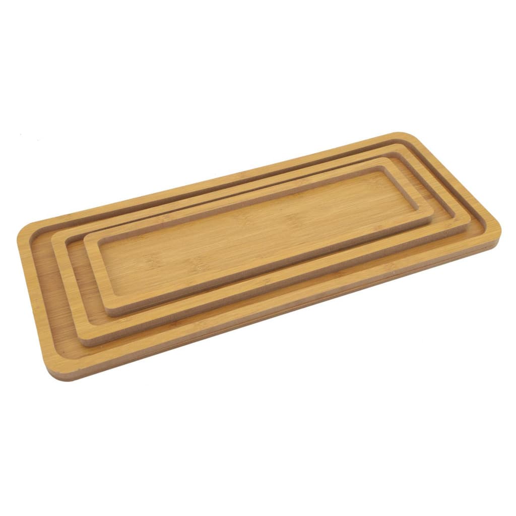 Kit 3 Bandejas Retangular Longo MDF  33,5x10 / 39,5x14,5 / 45x19,5 cm Altura 1,3 cm  *** PREÇO DE CUSTO*** !!!!!