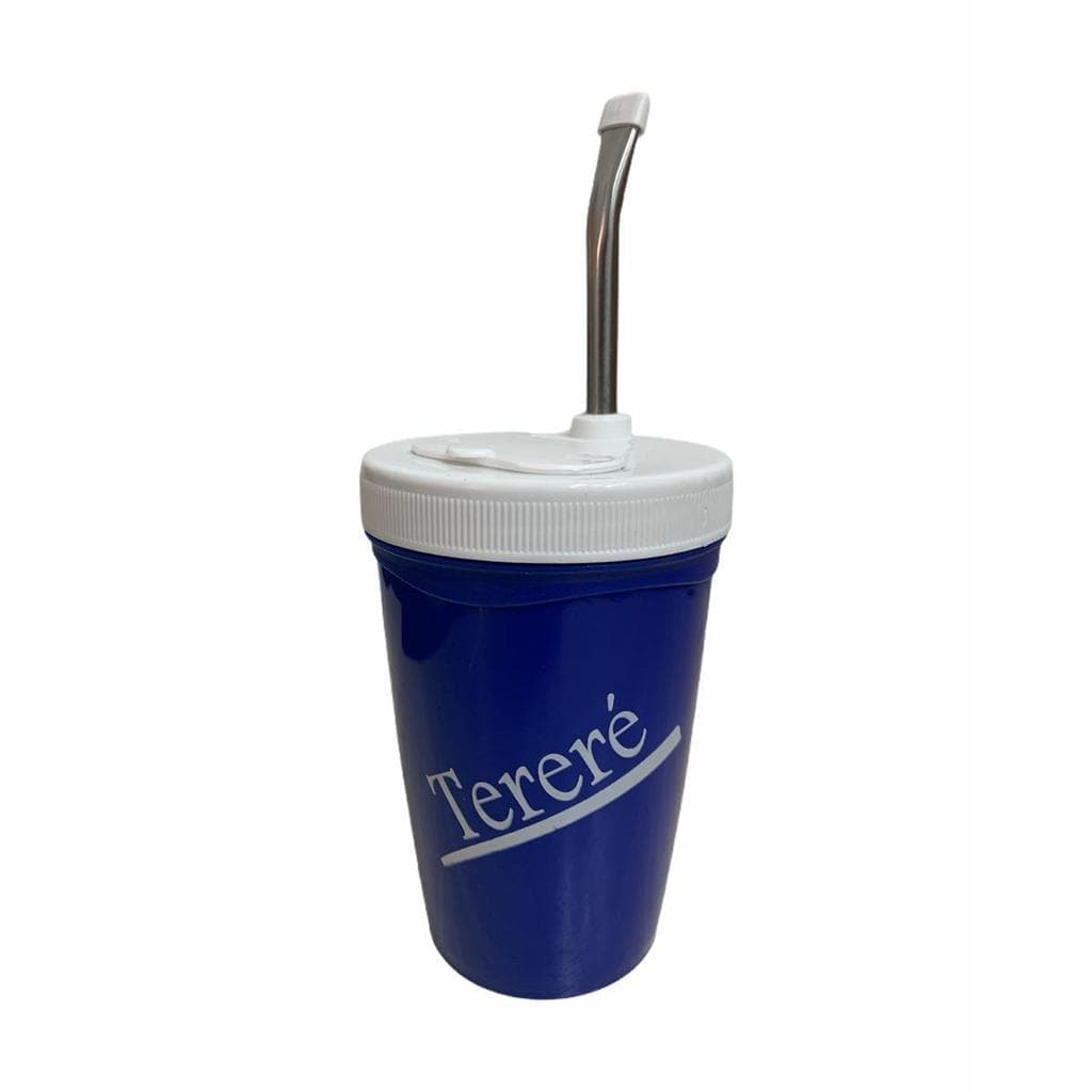 Kit Copo Pratico Para Terere Azul
