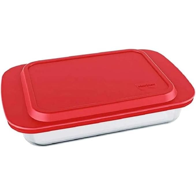 Assadeira Lasanheira com Tampa Retangular 3,7L - MARINEX