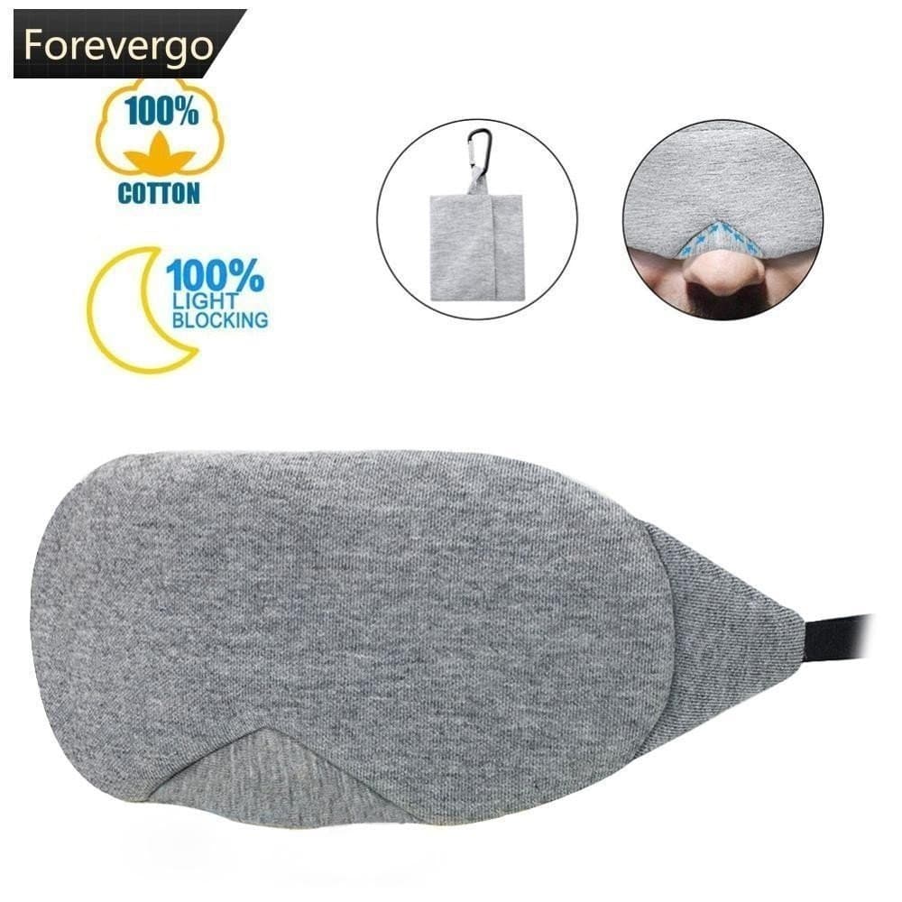 De Sono Para Os Olhos De Algodão Macio Capa De Sombra Acolchoada Relaxamento Ajustável Descanso Rápido Dormir