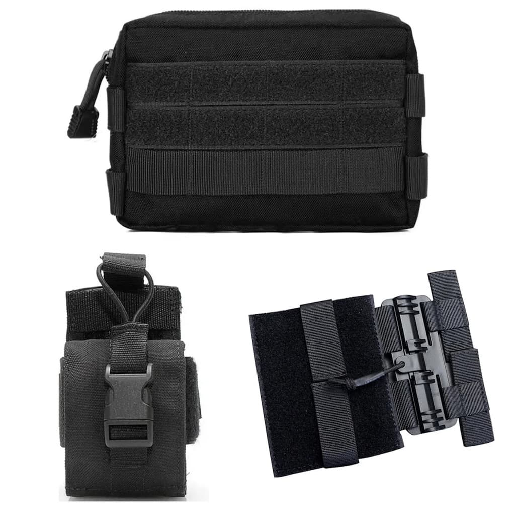 Bolso Horizontal + Porta HT/Rádio + Soltura Rápida NF-e