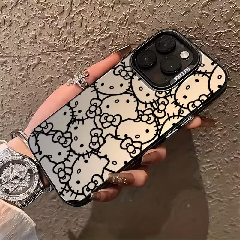 Capinha Capa de Anti queda fosco Olá Kitty Aplica-se a Samsung A04 A05 A12 A14 A15 A32 A35 A52 A55 A72