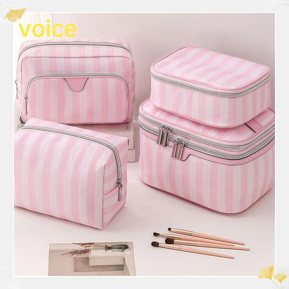 Saco De Maquiagem Portátil VOICE , Armazenamento Cosmético De Pano , Sacos De Lavagem De Design De Viagem De Grande Capa