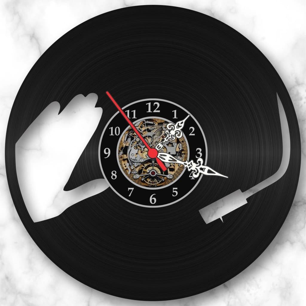 Relógio Parede Dj Musica Eletrônica Vinil Lp Decoração Retrô