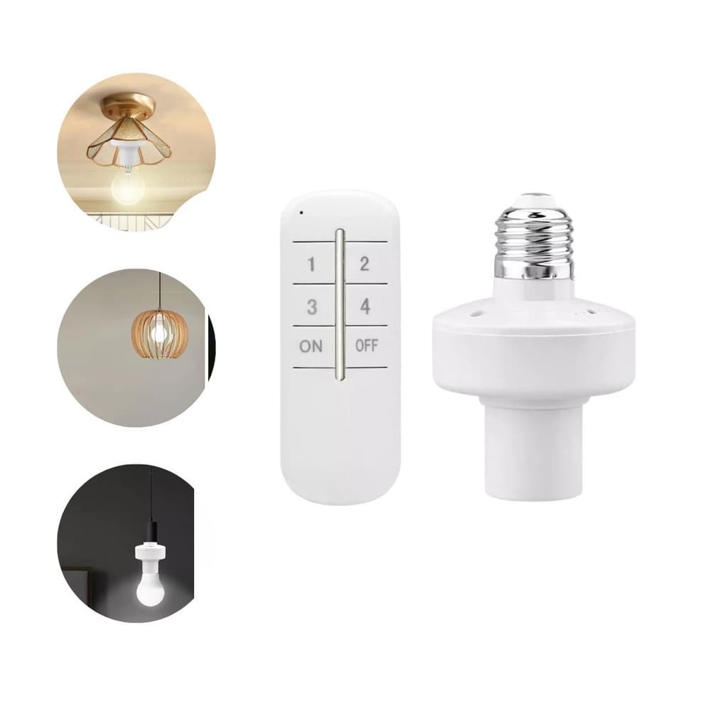 Soquete Bocal Acender Luz por Controle Remoto E27