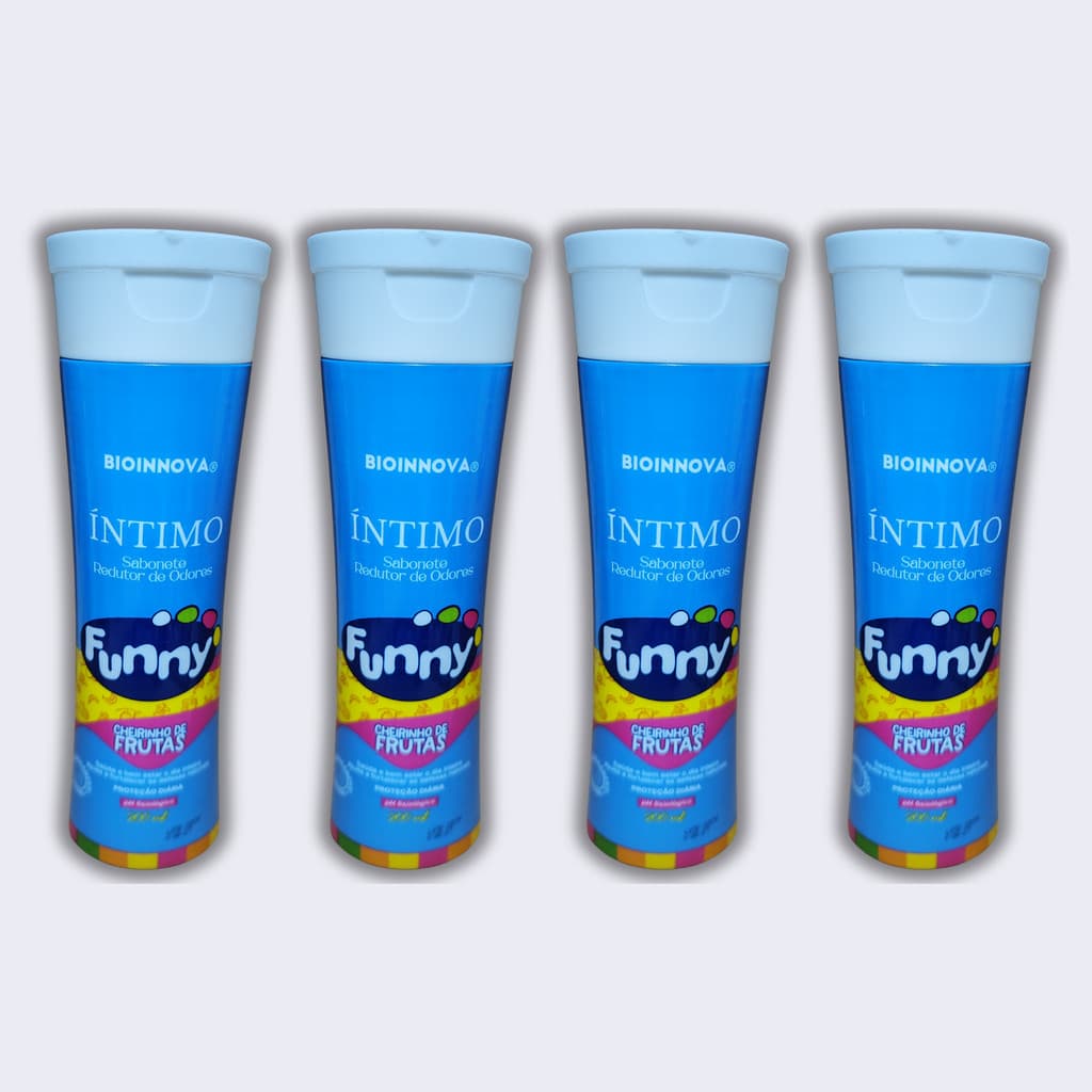 Kit 4 Sabonete Intimo Funny 200 ml BioInnova