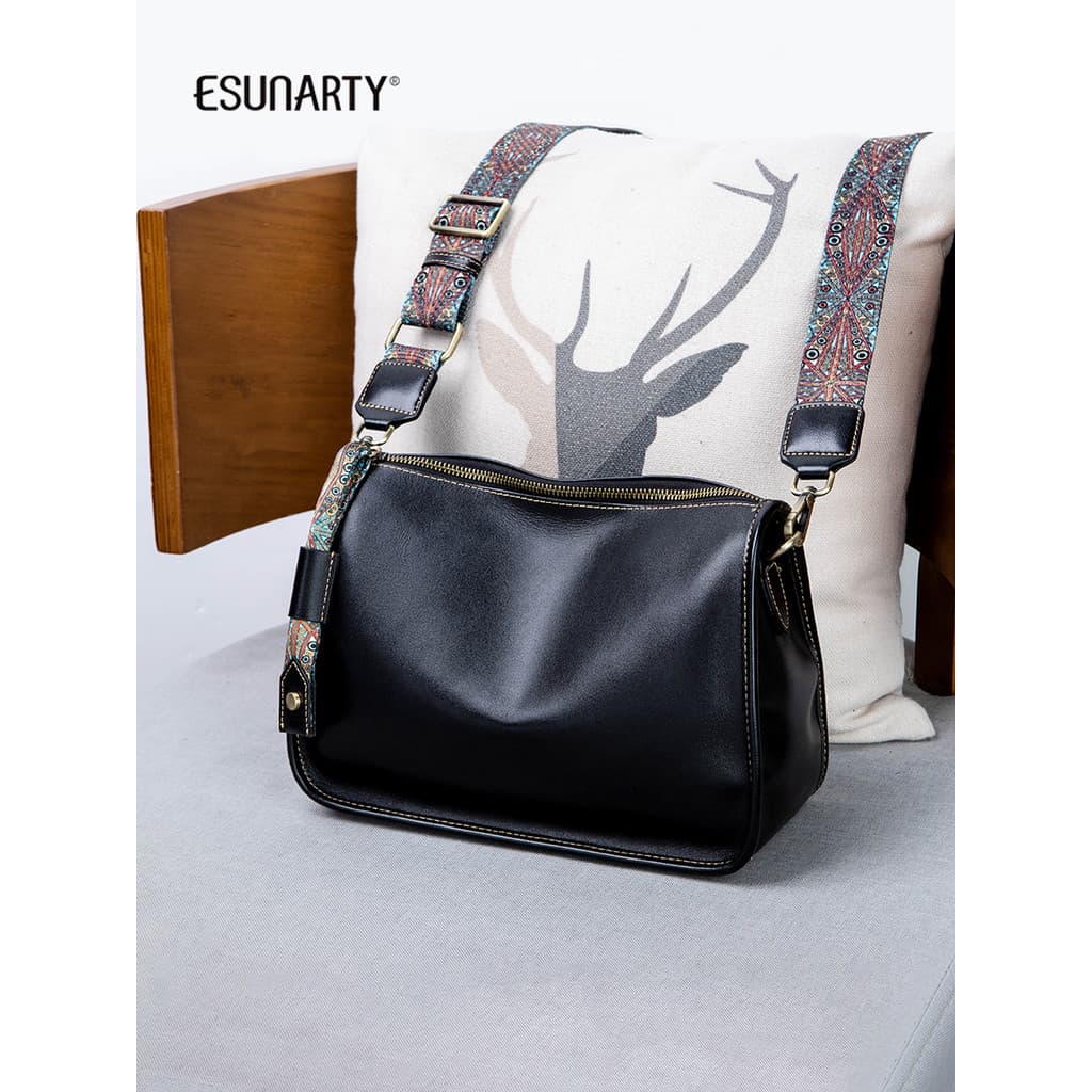 Bolsas femininas de couro genuíno 2026 novo estilo bolsa mensageiro grande capacidade alça de ombro larga bolsa mãe idos