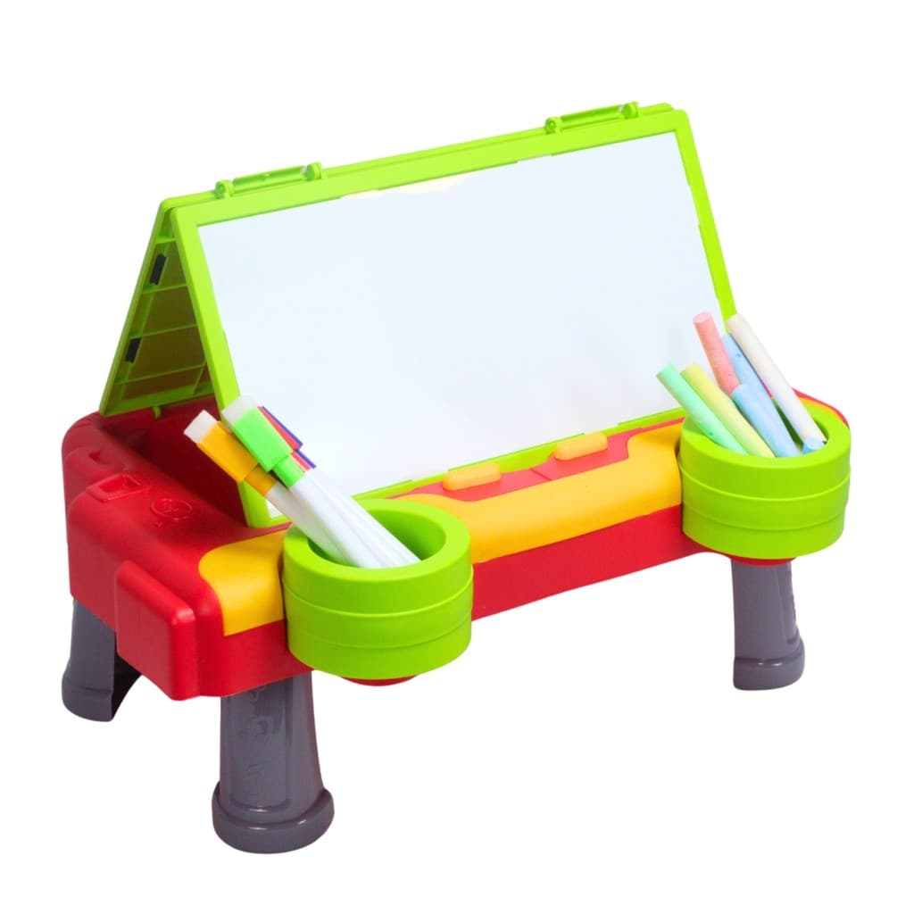 Brinquedo Quadro Lousa de Desenhos Multifuncional 3 em 1 Para Crianças C/ Giz Canetinha e Apagador - Castela