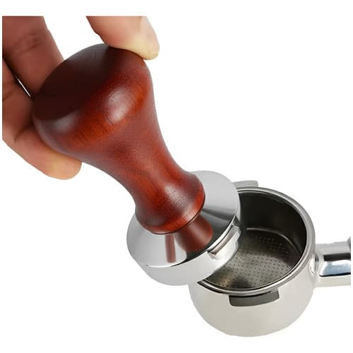 Tamper Compactador 51mm Café Expresso - Inox / Madeira