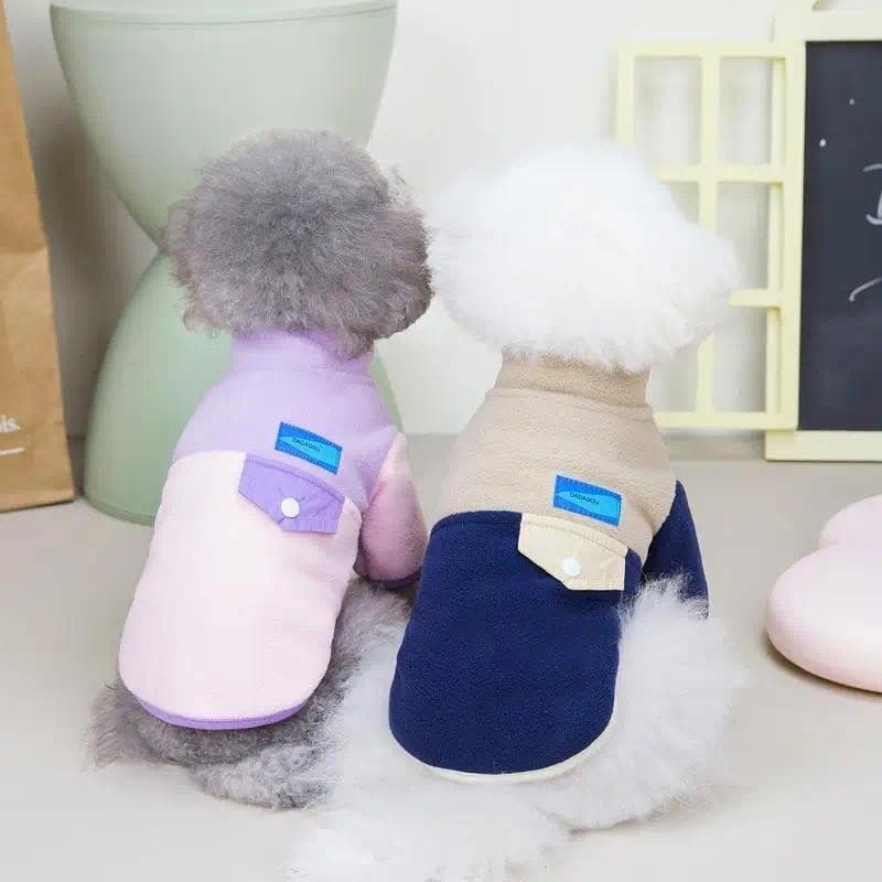 Roupa para Cães de Estimação, Casaco com Lapela, Roupa para Cães e Gatos, Roupa de Inverno para Cães, Roupa para Teddy e
