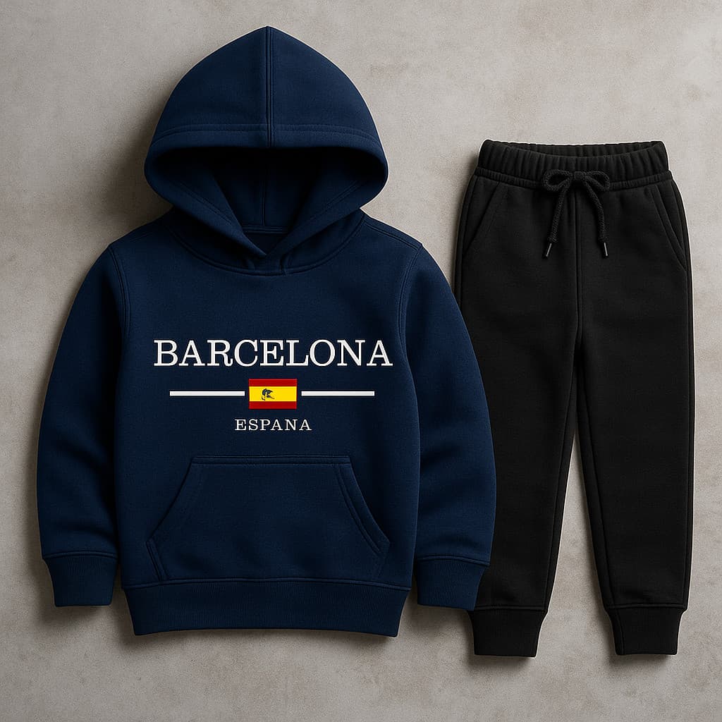 Conjunto Moletom Infantil Masculino Blusa e Calça Preta Infantil  Kids Moleton kids