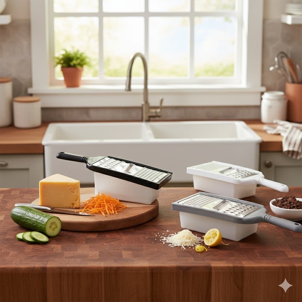 Ralador de inox com Reservatório Praticidade Cozinha moderna