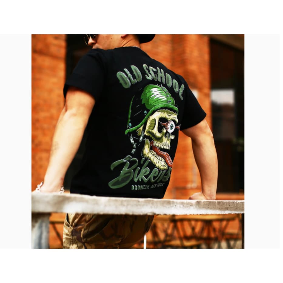 Camisa Oversized Masculino Jiu Jitsu Caveira Faixa Preta 100% Algodão Roupa de Acad Envio imediato 2025 Novo