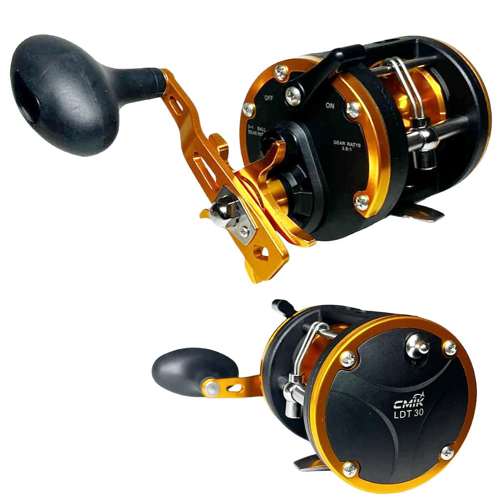CARRETILHA DE PESCA CMIK LDT30 - 4 ROLAMENTOS - DRAG:15KG - PESCA PESADA