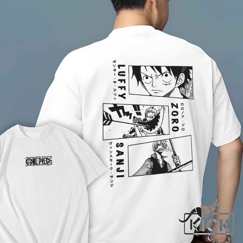 Camiseta One Piece Unissex 100% algodão Anime OP Mangá Oferta