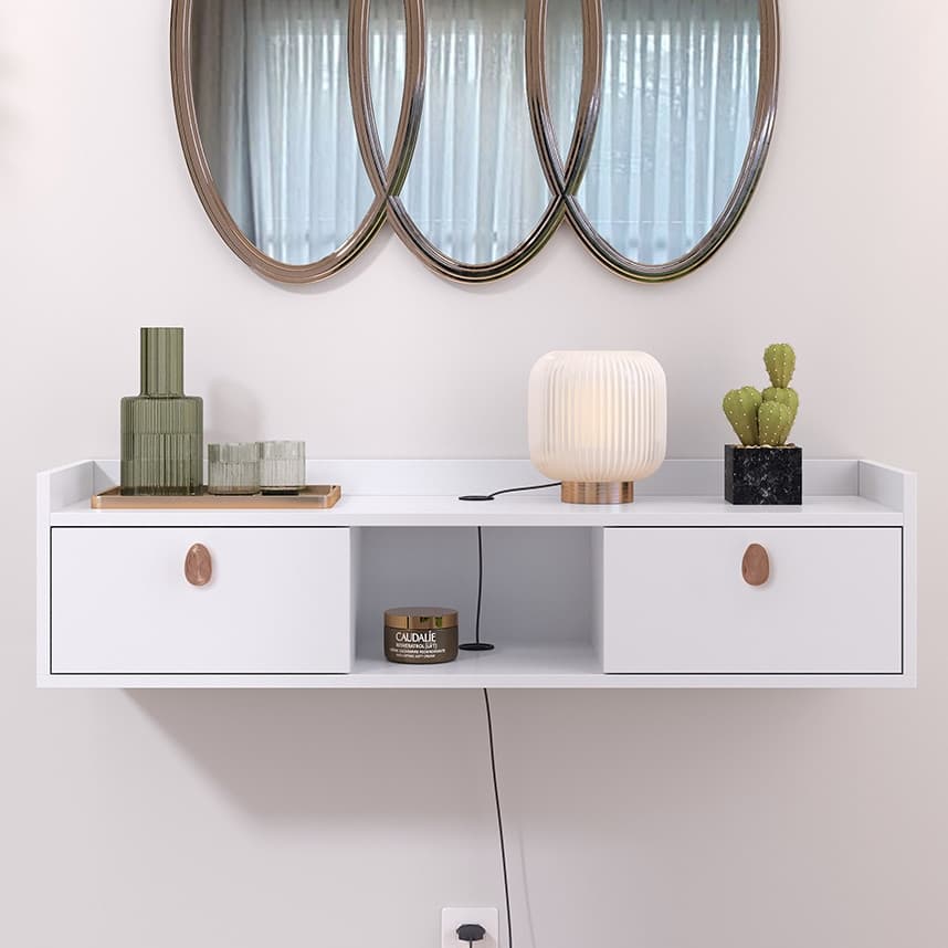 Aparador Hall Suspenso Sala 0.90cm Home VEGAS Decoração - Lançamento